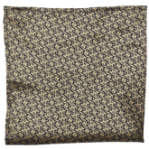 GOLDEN PAISLEY GARDEN POCKET SQUARE